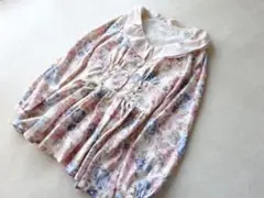 リズリサ　花柄　リボン　チュニック　ブラウス　ワンピース