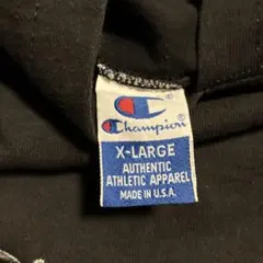 Champion ブラック パーカー X-LARGE USA製