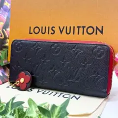 超極美品✨ルイヴィトン アンプラント フラワーチャームクレマンス ダークネイビー