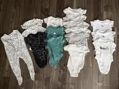 ベビー肌着 15点セット 動物柄