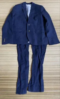 140センチスーツ上下セット　Ｈ＆Ｍ　紺色　卒業式　入学式　冠婚葬祭　フォーマル