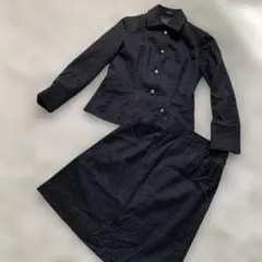 最終値下げNEWYORKER カシミヤ混 ウールブレザー スーツ ダークグレー