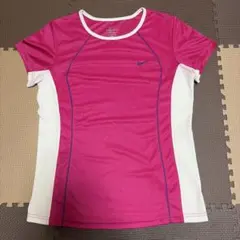 NIKE レディース 半袖 Tシャツ ピンク ホワイト XL