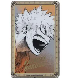 ヒロアカ　箔押しクリアカード【爆豪C】②