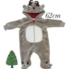 【62】海外 トナカイ カバーオール クリスマス スウェーデン ベビー ふわふわ