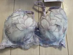 リサマリ ウラン/ブラジャー(65C)ショーツセット(M)ブルー