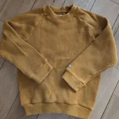 OCEAN & GROUND 長袖リブトレーナー マスタード