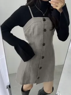 ツイードミニジャンパースカート［mh08］