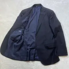 極美品 HILTON COLOMBO スーパー130 濃紺 ジャケット XL