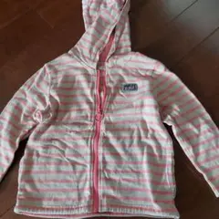 xgirl フード付きトレーナー 95cm ピンク/白