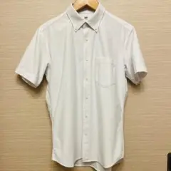 【UNIQLO】ドライノンアイロンジャージーシャツ　ホワイト　サイズS