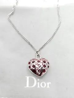 Christian Dior ディオール カナージュ 籐編み ハート チャーム