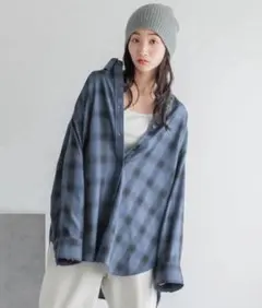 サ*ん様 ローリーズファーム　オンブレチェックシャツＬＳ２