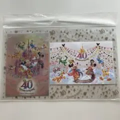 ディズニーランド　40周年　限定ポストカード