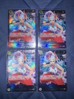 フラッグシップ　ヤマト　ワンピースカード　ベスト8 開封済み　4枚セット フラッグシップ ヤマト ワンピースカード ベスト8 開封済み 4枚セット