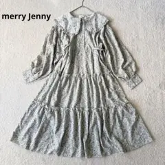 メリージェニー レースカラーフラワーワンピース ゆったり フリー 未使用級