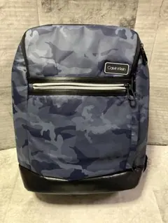 リュック ジュ カルバンクライン ブルー　カモ　迷彩 エナメルブルー
