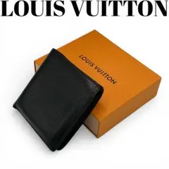 【美品】ルイヴィトン エピ ポルトフォイユ マルコ 黒 2つ折り財布
