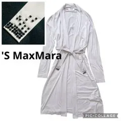 S MaxMara エスマックスマーラ　ロングカーディガン　ベルト　ビーズ　Mのサムネイル