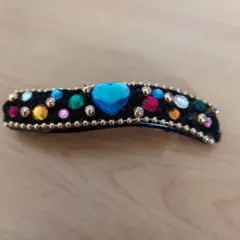 カラフルストーン付きヘアクリップ