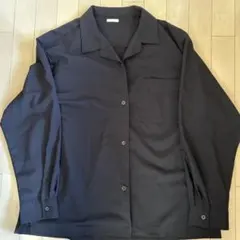 GU ブラック 長袖シャツ XL
