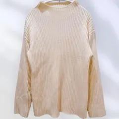 【JOE FRESH】ハイネックリブニット セーター アイボリー M相当