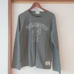 洗濯しただけの未使用品★チャオパニック ティピーグレーくま 長袖Tシャツ L