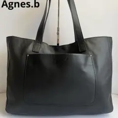 Mojo 様専用✨　Agnes.b トートバッグ　ハンドバッグ　レザー　黒