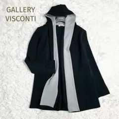 美品★GALLERY VISCONTI★フーディーライトアウター サイズ2