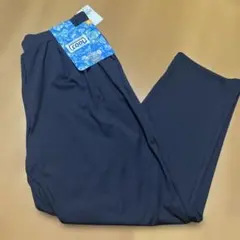CLOSSHIストレッチテーパードパンツ　イージーパンツ　接触冷感　ネイビー3L