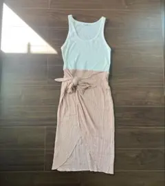 ZARA ノースリーブ マキシ丈ワンピース