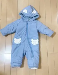クマ耳付きフード アウター ライトブルーのサムネイル
