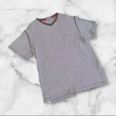 ジーステージ　半袖Tシャツ　Lサイズ　ブラック　ストライプ　綿100%