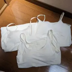 UNIQLO エアリズムホワイト ブラトップ 3枚 Mサイズ