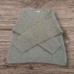 【美品】UNIQLO ユニクロ ウール×モヘア混 ニットトップス M ベージュ