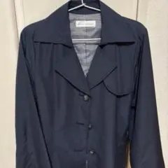 美品 knox village レディーストレンチコート　ネイビー9号