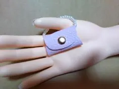 ドールやぬい用　ハンドバッグ（ピンク）