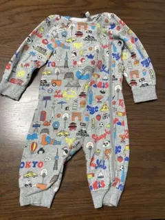 アディダス　クレオファス　裏起毛ベビーロンパース　74