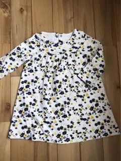 プチバトー　花柄長袖ワンピース　24m 86cm