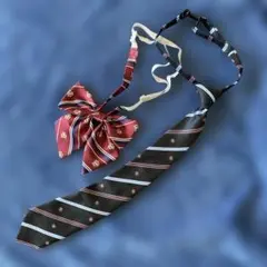 リボン・ネクタイセット ワインレッド・ネイビー