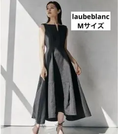 【M】laubeblanc keyneck jacquard dress