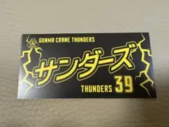 群馬クレインサンダーズ タオルシール　サンダーズ　39番