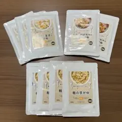 ささみと玉子のおかゆ、鮭の芋がゆ、馬肉とかぼちゃのミルクがゆ　計9袋のサムネイル