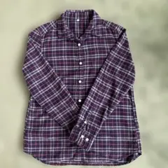 チェックネルシャツ　L