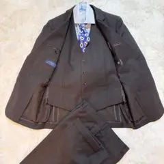 高級生地 SUIT SELECT 3ピース スーツANGELICO チェック柄