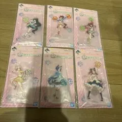 一番くじ ウマ娘 プリティーダービー 12弾 D賞 アクリルスタンド 6点