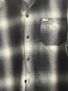 CalTop チェック柄ネルシャツ ブラック・ホワイト bboy