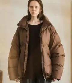 き*け様 OPENING ACT　LIMONTAナイロンダウンジャケット ブラウ