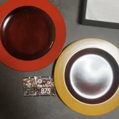87.5 漆器 プレート 2枚セット 香川漆器のサムネイル