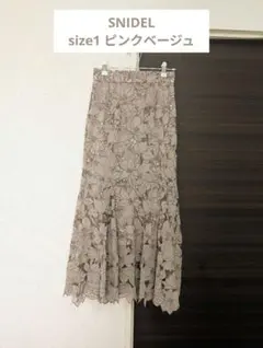 SNIDEL Sustainableカッティングレーススカート